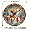 Diamond Painting Christmas Deer Wall Clock