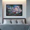(Counted/Stamped)(Big Size) 11CT Princess - Cross Stitch 80*55cm/31.5*21.65in