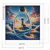 (US Local)Sea Lighthouse - Round AB Drills Diamond Painting(45x45cm)