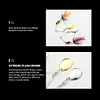 5Pcs Metal Spoon Lure Spinner Fishing Lure Artificial Hard Baits for Bass Trout