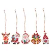 5pcs/set DIY Christmas Diamond Drill Dots Painting Crystal Xmas Trees Hanging Pendant Kits