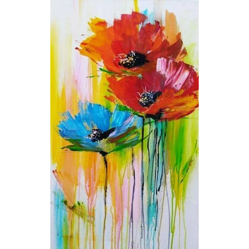 Abstract Flower-Paint by Numbers-30x50cm