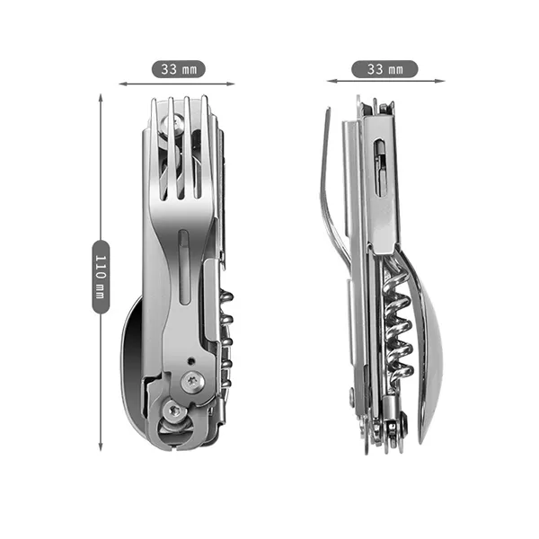 SAKER&reg; 6-in-1 Camping Flatware Set