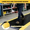 [US Local Warehouse] Anti Fatigue Mat 144x36inch Standing Work Mats Thick 3/4in Black with Yellow Border for Industrial and Commercial Workplaces