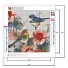 Flowers Birds  - Full Round Diamond Painting