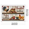 Vintage Poster - Farm Chickens-11CT Stamped Cross Stitch 40*60cm/15.75*23.62in(Big Size)