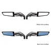 2Pcs/Pair Motorcycle Mirrors Universal 10mm 8mm Wind Wing Side Rearview Mirrors