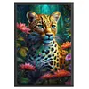 Leopard-11CT Stamped Cross Stitch 40*60cm/15.75*23.62in (Big Size)