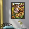 >SALE<Full Embroidery Eco-cotton Thread 11CT Printed Cow Cross Stitch Kit 40x50cm
