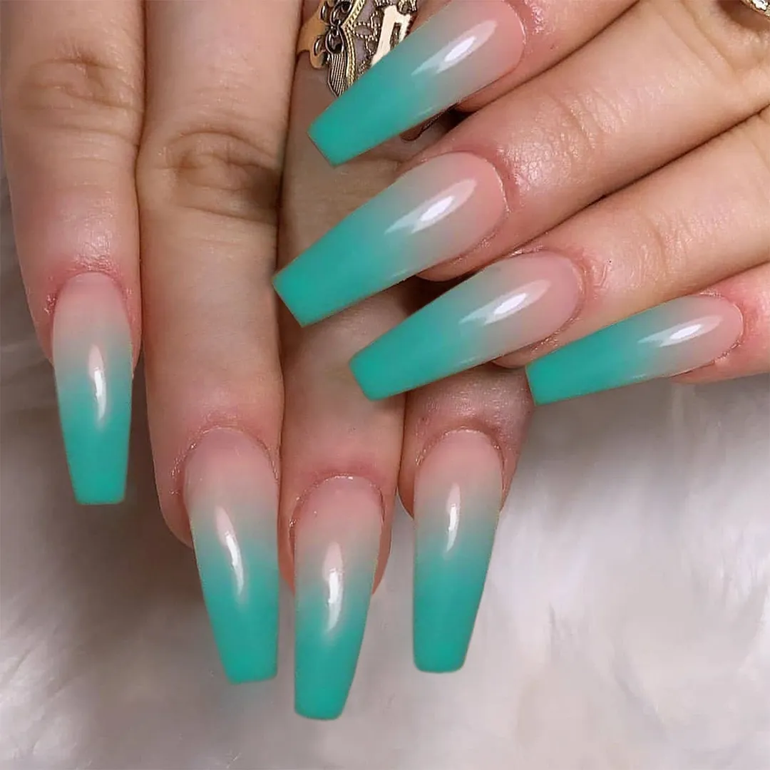 24Pcs Detachable False Nails Long Ballerina Artificial Fake Nails Full Cover Jelly Red Coffin Nail Tips DIY Manicure Tool 515-Nail Inspo