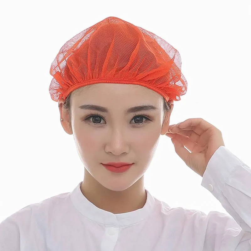 Mesh Chef Hat Reusable Kitchen Restaurant Hotel Bakery Hat Catering Cooking Cap Workshop Cap