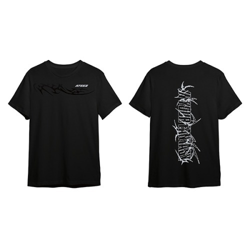 ATEEZ アジアツアー アジツ MD Tシャツ 特典トレカ セット 2024 Ateez World Tour T-Shirt WANTED Ver.