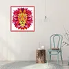 Lion - 14CT Stamped Cross Stitch Kit(19x20cm)