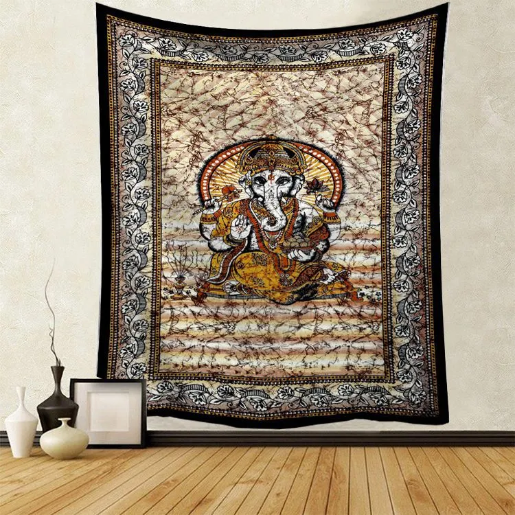 Hippie Void Sugar Skull Tapestry Mandala Wall Hanging Ouija Carpet Psychedelic Tapestry Yoga Boho Decor Blanket Wall Cloth