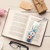 3Pcs Special Shape Flowers Diamond Painting Bookmark Making Kit for Book Lovers