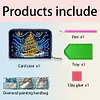 (US Local)DIY Diamond Art Diamond Dot Card Pack 5D Diamond Painting Pouch (Christmas Tree)