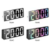 Digital Alarm Clock with LED Display Date Temperature Dimmable Snooze Battery Operated Alarm Clock for Deep Sleepers Kids Elderly Home Office