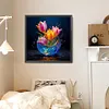 Luminous Flowers-Full Round Diamond Painting