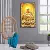 La Lumi&egrave;re De Bouddha Brille Partout Compl&egrave;te Rond Diamant Peinture 40X70CM