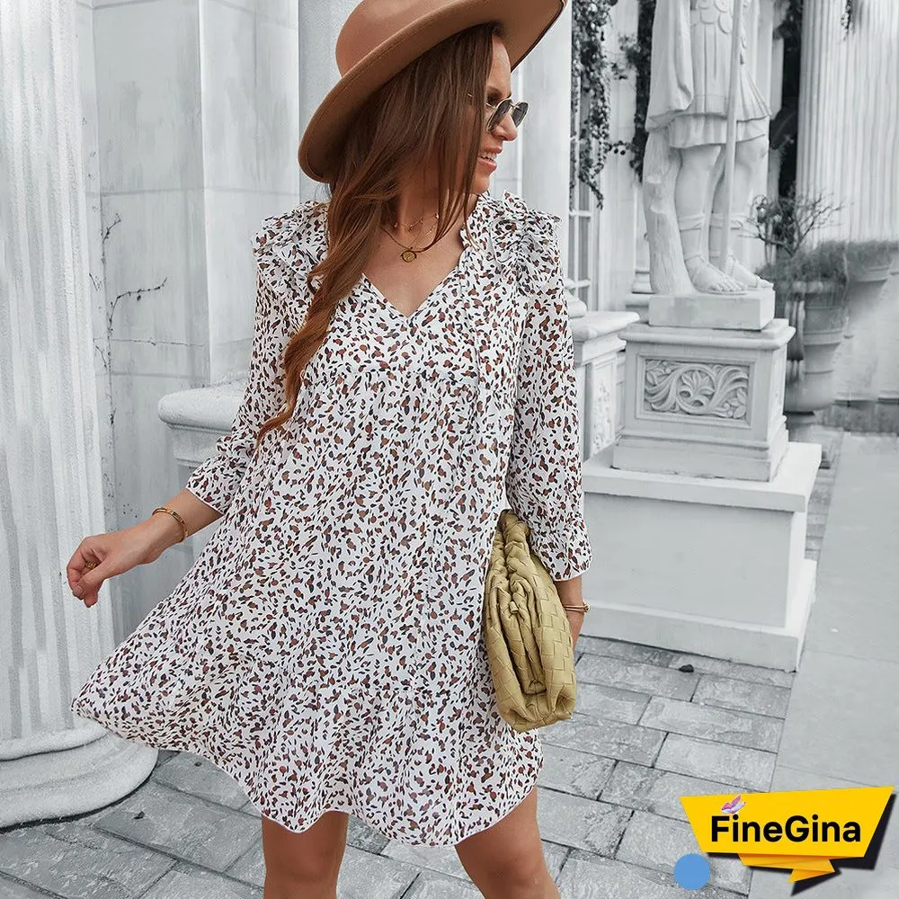 Printed Short Dress