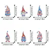 6Pcs DIY Diamond Painting Flag Goblin Keychain
