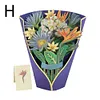 3D Paper Pop Up Flower Bouquet Greeting Card Postcard (Heaven Bird)