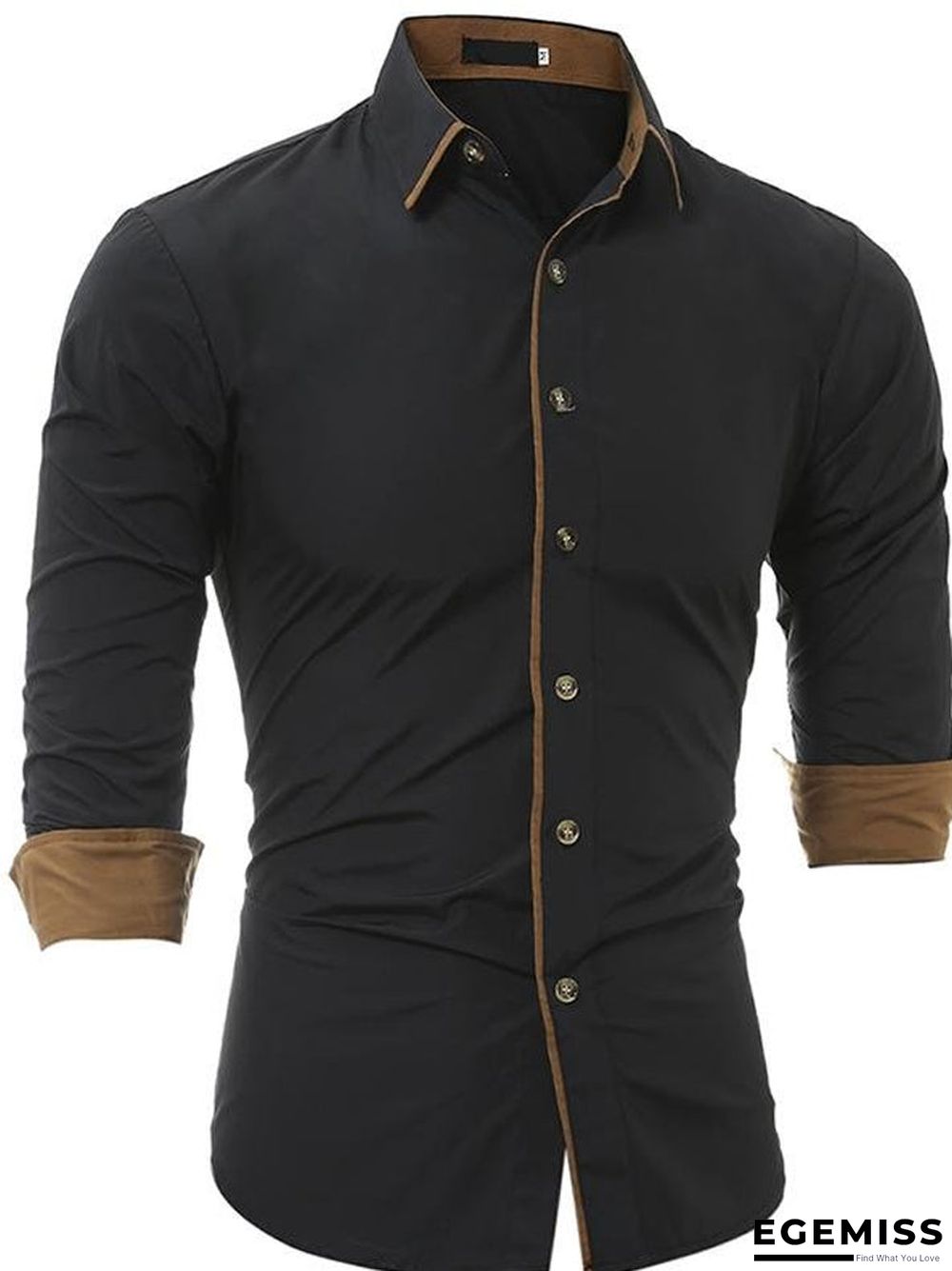 Fashion Plus Size Men's Casual Long Sleeve Shirt | EGEMISS