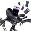 1L Bike Phone Bag Waterproof Bicycle Upper Tube Bag for Smart Phones 4.7-6.8in