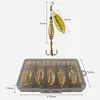 10pcs Boxed Metal Spoon Spinner Fishing Lure Artificial Bait Gift for Men Father