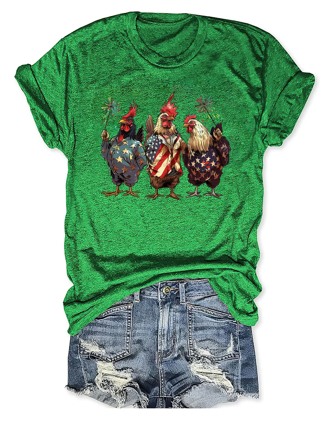 USA Chicken 4th Of July T-shirt