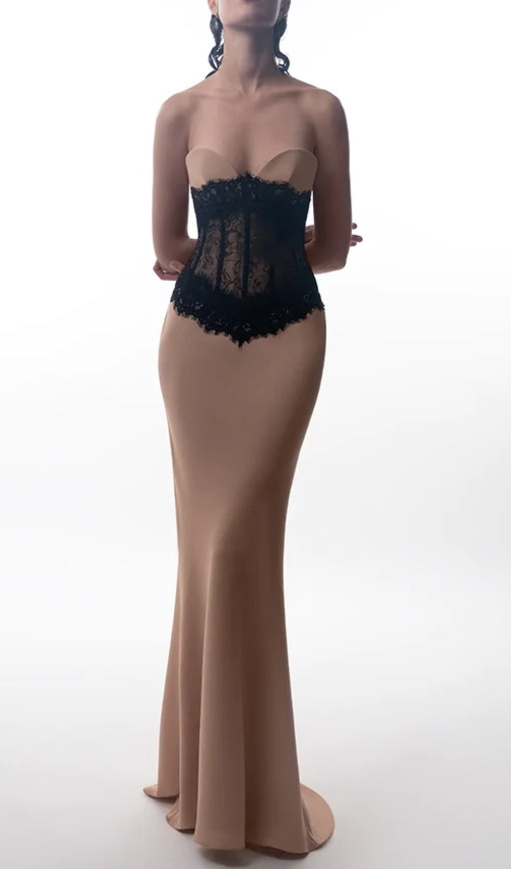 Awena Lace Corset Maxi Dress Flowering Girl