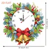 DIY Christmas Acrylic Diamond Painting Clock Pendant Hanging Kit
