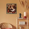 Diamond Painting-DIY Full Round Drill Girl And Animal