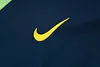 Joyfball 2024/2025 Brazil Half-Pull Training Suit Blue color Football Shirt 1:1 Thai Quality