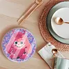 [Upgrade]6pcs/set DIY Diamond Painting Waterproof Case Classic Cute Monster Coaster Gift Decor Set