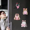 (US Local)6Pcs Acrylic Cats 5D Diamond Painting Fridge Magnet for Adults Beginners Craft Kit