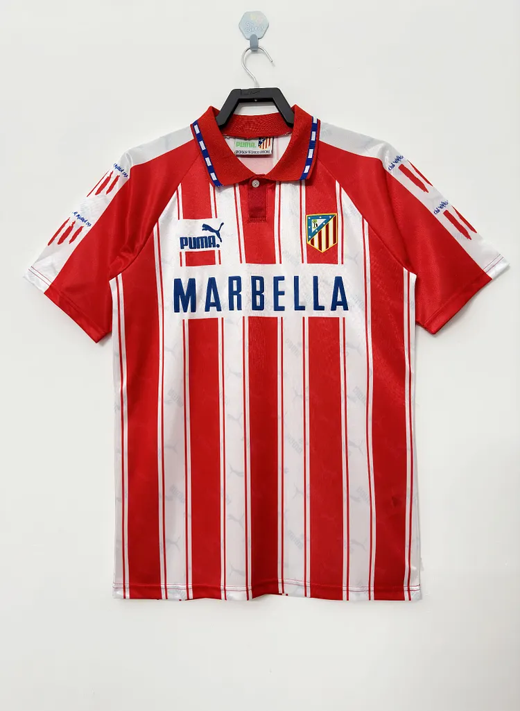1994-95 Atletico Madrid Home Retro Jersey