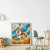 【SALE】Happy Shiba Inu Dog-14CT Stamped Cross Stitch 40*43cm/15.75*16.93in