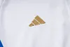 Joyfball 2024/2025 Kids Size Italy Long Zipped Jacket White Soccer Jersey 1:1 Thai Quality 
