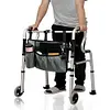 Walker Bag Waterproof Multi-Pockets Armrest Side Storage Bag for Seniors Elderly