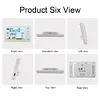 Ultrasonic Water Tank Liquid Level Meter with Temperature Sensor Time Display