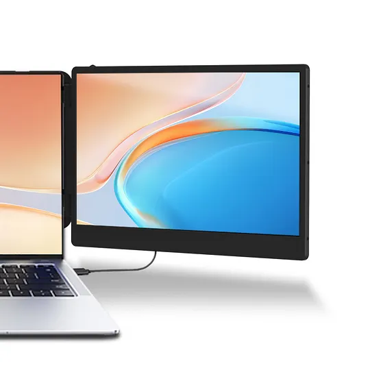KEFEYA デュアルモニター シルバー 本体 KEFEYA S1 Dual Portable Laptop Screen Extender, Laptop Monitor
