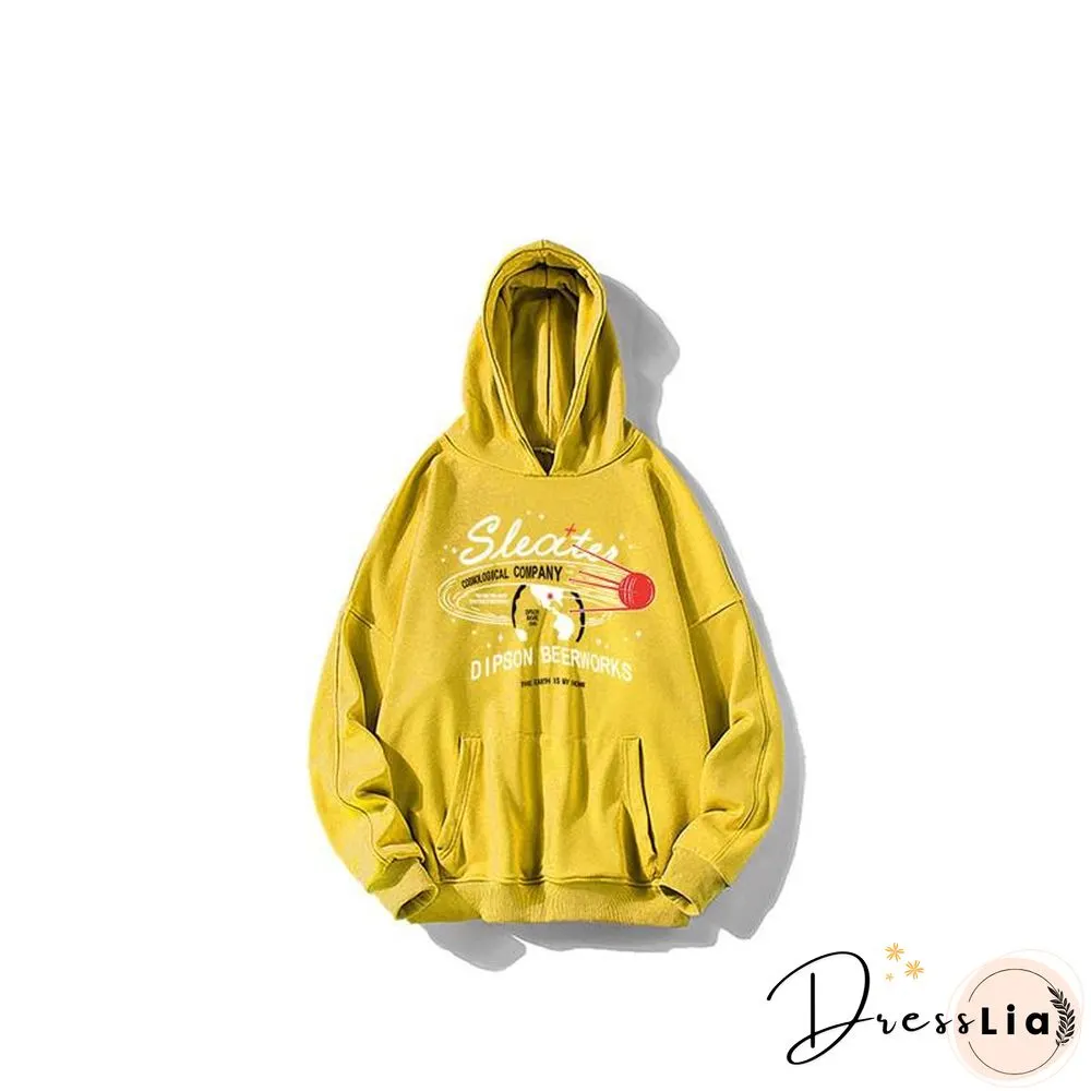 Harajuku Letter Print Hoodies Sweatshirt Spring Autumn Vintage Clothes for Women Korean Style Loose Streetwear Female Pullover
