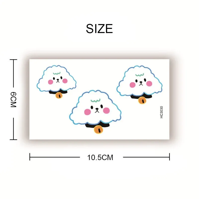 2pcs Geometric Planet Fashion Temporary Tattoo Sticker Cute Rainbow Rabbit Cat Colorful Arm Body Art Large Fake Tattoo Sticker
