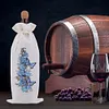 5D DIY Special Shaped Drill Diamond Painting Wine Bottle Bags Covers Kit (Flower)