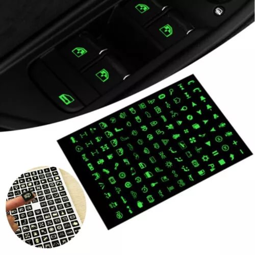 Dronehint 1x Luminous Stickers Car Interior Parts Panel Button Rocker Switch Label Decal, (For: Acura) Parts