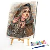 Woman-Paint by Numbers Acrylic Painting 30*40CM