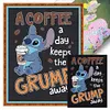 A Coffee A Day Keeps The Grump Away-11CT Stamped Cross Stitch 40*53cm