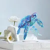(US Local)DIY Sea Turtle Jellyfish Special Shaped Desktop Diamond Art Kits Home Table Decor