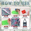 Flowers Special Shape Diamond Painting Shopping Bag Rhinestones Shoulder Bag